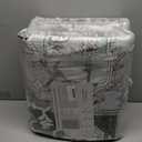 Boho Washable Area Rug 5x7, Spill-Proof Surface, Non-Slip Backin,Low Pile Faux Wool Large Printed Rugs for Living Room,Bedroom, Dining Room, Kitchen Floor, Small Office(Cyan, 5x7)