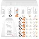 Cinnvoice 60 Sets Employee Appreciation Gifts Bulk Mini Penguin with Thank You Cards Cute Miniature Figurines Penguins for Coworkers Teacher Staff Team Fun Emotional Winter Holiday Gift