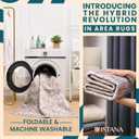 Istana 4x6 Rug - Pale Rose Beige Area Rugs 4x6 - Kid & Pet Friendly Machine Washable Rugs - 4 x 6 Area Rug Non Slip & Non Shedding Area Rug - Foldable Rug for Room for Bedroom