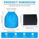 8 Pack VRC2 Cloth Filters & 2 Pcs VFF21 Foam Filter Kit Compatible with Vacmaster 1.5 to 3.2 Gallon Wet/Dry Vac, Fit for Armor All 2.5 Gallon Shop Vacuum: AA255, AA255W