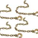 Mytee Products 3/8" x 36" Grade 70 Trailer Safety Chains w/Forged Hook & Safety Clip