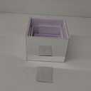 Glossy Silver Acrylic Boxes Dessert Collection Jewelry Perfume Display Stand Shelf, Hollow Bottom Cube Organizer Countertop Nesting Risers for Hangbag Shoe Home Boutique Retail Store, 3Pcs