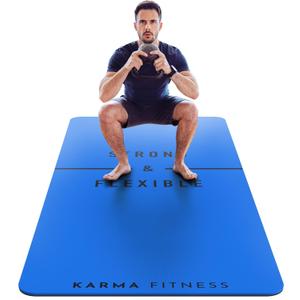 Large Workout Mat - 10mm Extra Thick Exercise Mat & Wide Yoga Mat, 72"x32"