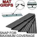Medipaq Greatideas Non-Slip Mat and Rug Grippers - Stop Your Mats and Rugs from Slipping and Sliding! Black 4X Pack