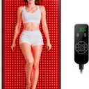 Red Light Therapy Infrared Pad: Pain Relief 1090 LEDs Large Mat for Full Body 660nm Red Light&850nm Infrared Therapy Heating Wrap Body 73 * 32 Inch Big Pads for Back Neck Knee Face Infared Panel Lamp
