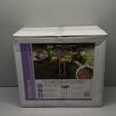 Alpine Corporation ORS876 Outdoor Metal Birdbath w/ Stylish Stand, Flamingo Pattern Birdbath Bowl and Stand, 23"H, Pink/Blue