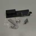 Hair Dryer Holder Wall Mounted, Stainless Steel Blow Dryer Holder for Bathroom, Hair Dryer and Straightener Holder Adhesive or Drilling, Hair Tool Organizer for Salon Barber Shops Black BANJEKT