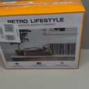 Vinyl Record Player with Built-in Bluetooth, USB Recording, Stereo Speakers, Belt-Driven Vintage Record Player 3 Speeds & 3 Sizes, Portable, AUX Input LP Player (Brown)