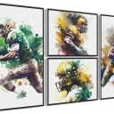 American Football Decor - Illusion Framed Wall Art, Football Posters