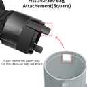 UCEDER Black 360 380 Bag Replacement for Polaris Pool Cleaner Parts,All Purpose Pool Debris Filter Bags with Hook and Loop Closure(3 Pack) (Non-zippered Bag)