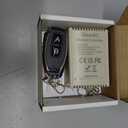 DieseRC DC 12V 24V 30V Secure Remote Control Switch Universal Wireless 433Mhz Rf 10A Relay Receiver Board with 1Transmitter Key Fobs for Motor Light Gate Door DIY Wireless Controller