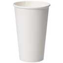 Amazon Basics Compostable Coffee Cups, 16 Ounces, Paper, 500 Count (Pack of 1), White