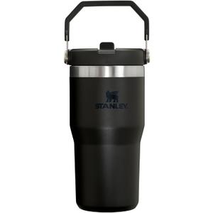 Stanley IceFlow Flip Straw Tumbler with Handle 20 oz | Twist On Lid and Flip Up Straw | Leak Resistant Water Bottle | Insulated Stainless Steel |BPA-Free | Black 2.0