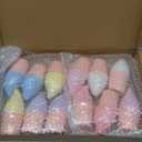 12 Pcs Non-toxic Ice Cream Sidewalk Chalk Set (6 Colors) - Washable Party Favors Bulk, Summer Birthday, Outdoor Playground Art Activities Crafts- Safe Chalkboard Fun
