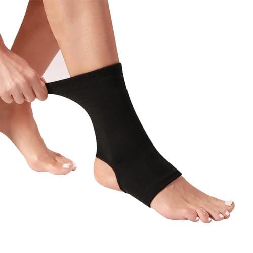 WrtmyR 2 Pack Ankle Brace Compression Sleeve, Ankle Wrap & Ankle Support for Women & Men, Ankle Compression Sock for Sprain, Swelling, Plantar Fasciitis, Tobillera (XXL Black)