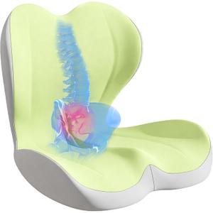 Seat Cushion for Office Chair, Ergonomic Cushion with Lumbar Support Pillow, Large