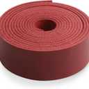 Jack&Chris 72.5 Inches Long Leather Straps for Crafts, 1.5 Inch Wide Leather Strips, Full Grain Leather for DIY Arts & Craft Projects, Fabric, Patch, Clothing, Jewelry, Red