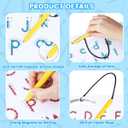 Magnetic Alphabet Tracing Board, ABC Magnetic Letter Board, Magnets Tablet Drawing Board Preschool Learning Toys for Kids