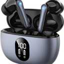 Wireless Earbuds Bluetooth 5.3 Ear Buds, Hi-Fi Stereo Bass Ear Buds with 48H Playtime & LED Display, Lightweight in-Ear Headphones with Mic, IPX7 Waterproof, Touch Control for iPhone & Android