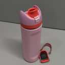 Owala FreeSip Insulated Stainless Steel Water Bottle with Straw for Sports and Travel, BPA-Free Sports Water Bottle, 24 oz, Pink, Angel Food Cake