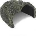 Large Rock Cave Hideout for Reptiles & Amphibians - Ideal for Bearded Dragons, Turtles, Snakes, Lizards, Geckos, Tortoises & Small Pets - Terrarium & Aquarium Decor, Safe Reptile Habitat