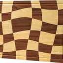 THETCHRY Cutting Boards for Kitchen, Checkered Cutting Board with Juice Grooves, End Grain Cutting Board for Meat and Vegetables, Large Butcher Block Serving Tray with Gift Box, 16.5" x 11.6" x 0.8"