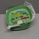 TH POLY PRO SQUARE PLATE GREEN CARS 6 PRS