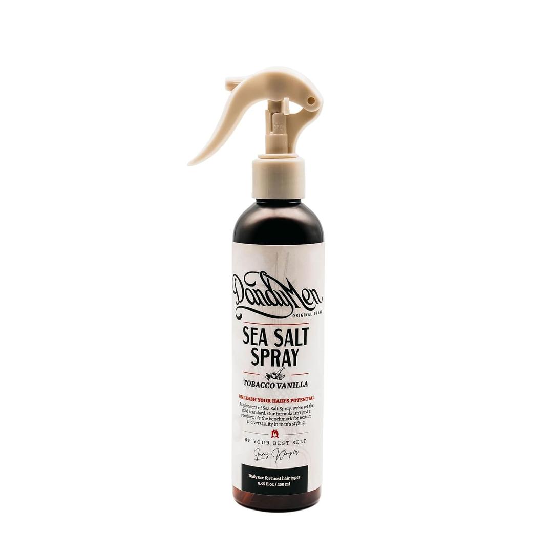 Sea Salt Spray for Men Lightweight Texture, Volume, and Flexible Hold Hair Texture Spray with Epsom Salt & Pro-Vitamin B5 (8.45 oz, Vanilla)