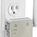 NETGEAR WiFi Range Extender (EX6120) - Add up to 1,500 sq. ft., 25 Devices - AC1200 Dual Band Wireless Signal Extender (Up to 1.2 Gbps Speed), Compact Wall Plug Design Free Expert Help