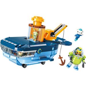 for Age 6+ Building Block Ocean Adventure Octonauts GUP-C Blue Whale Vehicle & Barnacles Kwazii Tweak 630pcs Building Brick Set-No Package Box