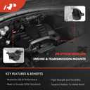 A-Premium Engine Motor Mount and Torque Strut Mount Kit, Set of 3