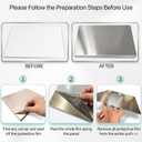 L-Shaped Stainless Steel Cutting Board for Kitchen,Small Cutting Boards 15.7x11.8 Inch Non-Slip Dishwasher Safe Double-Sided Use for Suitable for Meat, Fruits, Vegetables, BreadBaking (gift box)