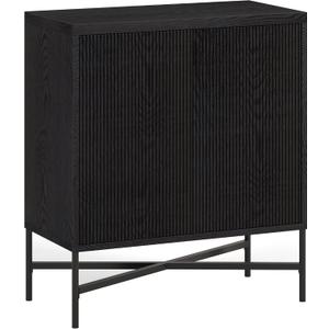 Henn&Hart Brighton Accent Cabinet, 28" Wide(15" D x 28" W x 32" H), Black
