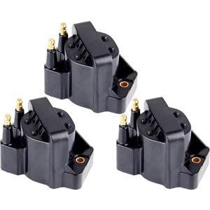 ECCPP 3 Pcs Ignition Coils Pack DR39 D555 C849 Compatible with for Buick/Cadillac/Chevy/GMC/Isuzu/Oldsmobile/Pontiac 1986-2009 3.8L V6 Replacement for C1316 D545 C849 DR39 5C1058 E530C D555