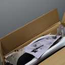 Tall Drafting Chair with Lumbar Support and Footrest Ring, Supportive Tall Extended Height Ergonomic Desk Chair for Home Work, Breathable Mesh Office Chair with Flip up Arms(White)