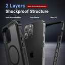 jaroco Magnetic for iPhone 13 Pro Max Case, [Compatible with MagSafe][Military Grade Drop Protection][Heavy Duty Protection][Non-Slip][Shockproof] 2-Layer Durable Bumper Phone Case 6.7''-Black