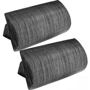 Zero Gravity Chair Set of 2 Replacement Pillow Headrest with Elastic Band, Universal Soft Removable Padded Cushion Head Pillow for Zero Gravity Lounge Chair, Folding Patio Lawn Recliner Chair, Grey