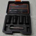 THINKWORK 1/2 Inch Drive Lug Nut Removal Tool, 5-Piece Wheel Lock Removal Kit, Lug Nut Remover for Stripped, Rounded, Damaged, Frozen, Rusted Bolts