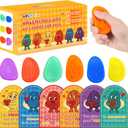 30Pack Valentines Day Gifts Cards for Kids School with Fidget Toys Sensory Stone ,Fidget Soft Worry Stone Sensory Valentines Toys with Autism Class, Kids Valentines Cards Exchange Gift