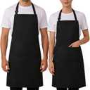3 x 2 Pack Aprons for Cooking with Pockets for Women Men Chef Kitchen Apron BBQ Adult Bibs