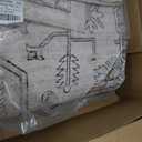 Area Rug 7x9 Washable Vintage - Soft Traditional Rugs for Living Room Large Non Slip Backing with Low Pile Farmhouse Oriental Retro Carpet for Bedroom Dining Room or Home Office - Light Brown