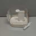 DIGIX Rechargeable Portable Humidifier-Smart Display,Night Light,Easy Clean,1.4L Small Humidifiers for Bedroom Baby, Personal Mini Humidifier for Travel Home Plants,3 Mist Modes, Auto Shut-Off (White)