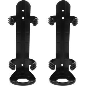 Mobestech Wall Mounted Fire Extinguisher Bracket for Boat and Car Durable Fire Extinguisher Storage Holder 8.26X5.27X2.63In Secure Mount for Vehicle Safety Easy Installation (21.00X6.70X6.70CMx2pcs, Blackx2pcs)