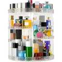 Large Makeup Organizer 360 Degree Rotating, Makeup Storage Organizer, Cosmetic Organizer Gold, 7 Layers Large Capacity Cosmetic Storage, Fits Makeup Brushes, Lipsticks, Bathroom, Gold (15 Inches Gold)