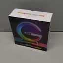 BKDRL Bluetooth Speaker Lamp with Wireless Charger, RGB Night Light, Alarm Clock, App Control - White