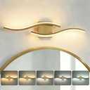 fengkiop Vanity Light for Bathroom, 23.6 Inch Gold Bathroom Lights Fixture Over Mirror, LED Dimmable and 5CCT Adjustable Color Temperatures Modern Wall Sconces for Bathroom Bedroom Living Room