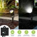 60W Low Voltage Transformer with Timer and Photocell Sensor, 120V AC to 12V DC, IP65 Waterproof, Supply for LED Landscape Light, Outdoor Spotlight, Pathway Light,Garden Light