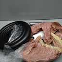 QiCheng&LYS Round Office Stool Chair - Adjustable Height Sit Stand Stool, 360 Swivel, Black