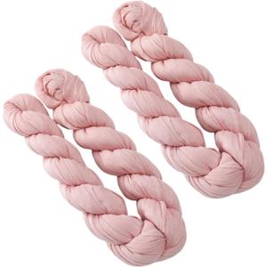 2X Cheesecloth Table Runner Drapery 300cm Long Dining Table Cover for Ceremony Reception Party Supplies Holiday Anniversary , Pink