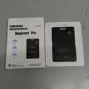 Wallet Tracker Card  Works with Apple Find My [Apple MFi Certified, iOS Only], Slim 1.65mm Bluetooth Item Finder, IP68 Waterproof, Wireless Rechargeable GPS Locator for Wallet, Keys & Luggage (Black)